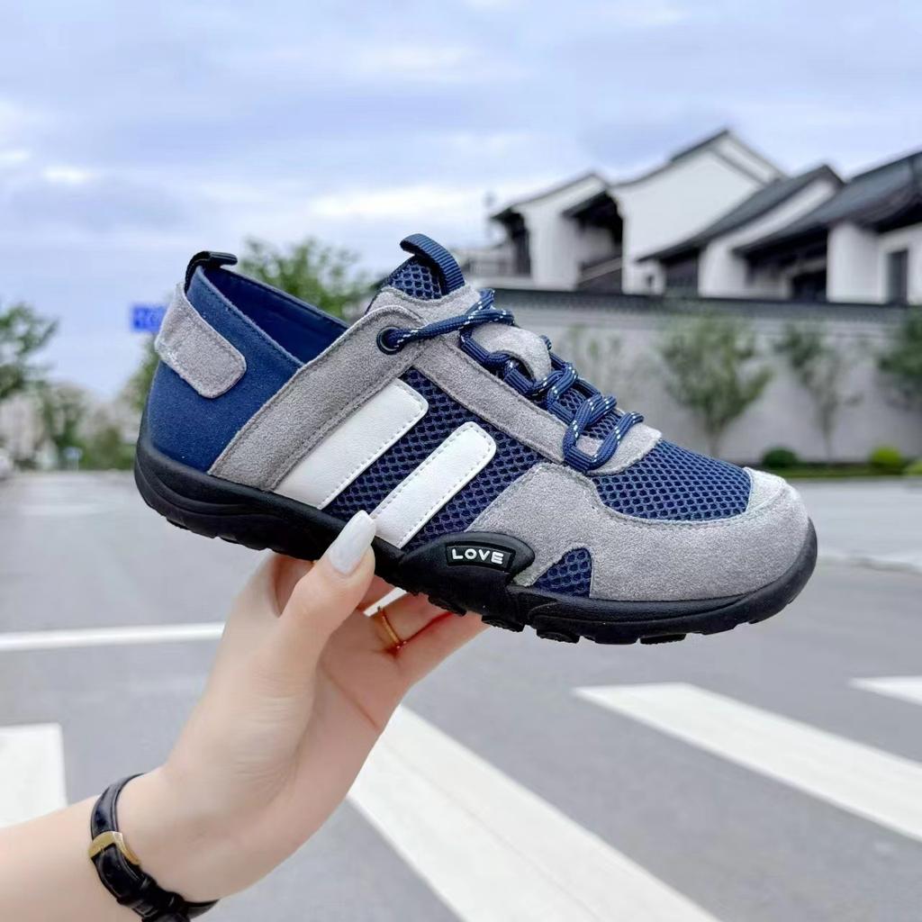 Retro Leather Soft-soled German Training Shoes Women's 2025 New Summer Thin Breathable Mesh Casual Sports Forrest Gump Shoes Tide