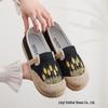 Embroidered Ethnic Low-Cut Linen Shoes for Spring & Autumn - Comfortable Middle-Aged & Elderly Women's Footwear