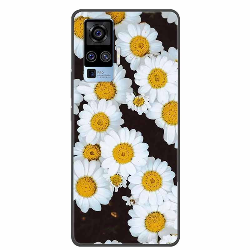 

For Vivo X51 5G Cases X50 Pro Soft TPU Silicone Cartoon Back Cover For Vivo X50 Pro Phone Case Fundas VivoX50 X50Pro X 51 5G Cat Vivo X50 Pro 5G небесно-голубой