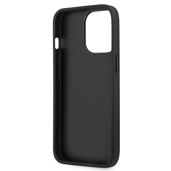 Guess Guhcp13Lsa4Gsbk Iphone 13 Pro/13 6,1 Czarny/Black Hardcase Saffiano 4G Metal Logo