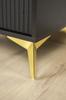 Star furniture leg, gold chrome, height 13 cm