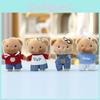 Cute Plush Bear Keychain With Polyester Filling For Girls And Kids