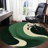 1pc Wave Flow Office Round Area Rug, Indoor Mat Suitable For Office, Under Office Chairs Bedroom Living Room Home Decor, Room Deco