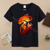 New Chainsaw Man Children T-shirts Anime Character Printed T-shirt Kids Casuals Sports Short Sleeves Tops Baby Boys Clothing
