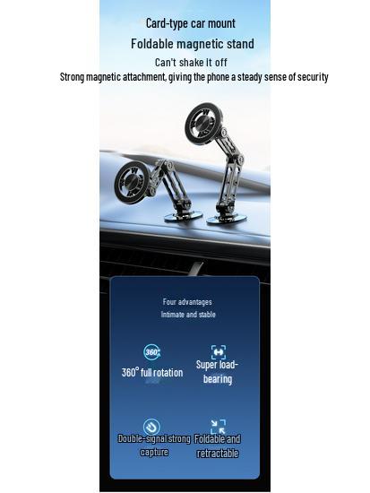 Telescopic Magnetic Car Phone Holder with Nano Adhesive for Dashboard