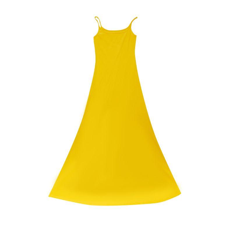 

Легкое Шелковистое Элегантное Летнее Платье-Слинг для Женщин Yellow M