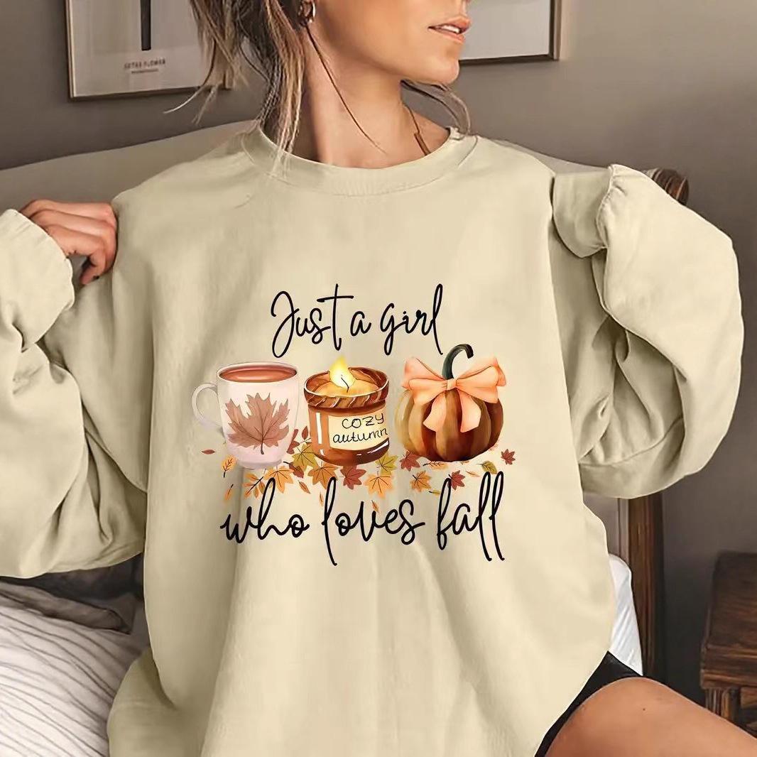 

Женский Весенне-Осенний Повседневный Спортивный Пуловер Худи Свитшот Топ с Круглым Вырезом и Длинным Рукавом с Принтом на Хэллоуин 5XL