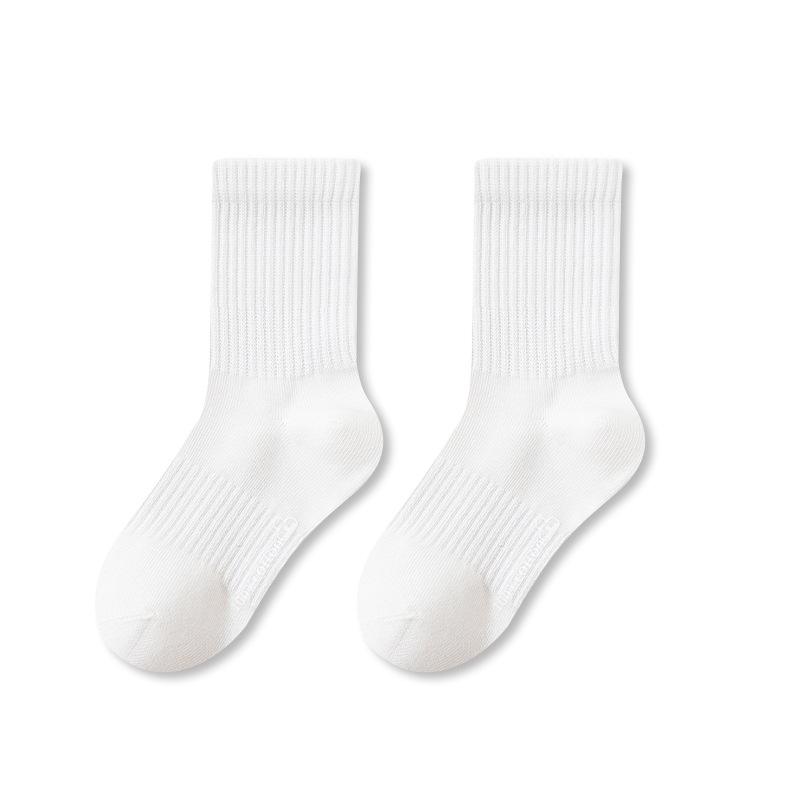 Premium A-Class Cotton Kids Crew Socks Antibacterial Seamless Sports Socks for Boys Girls Spring Autumn Winter