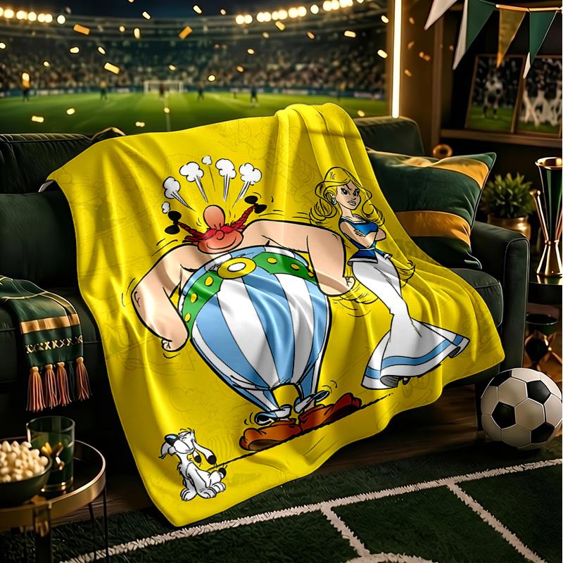 Asterix Friends Blanket Lightweight Flannel Bedding Blanket Perfect for Travel, Camping, Living Rooms, Offices, Sofas, Fan Christmas gift