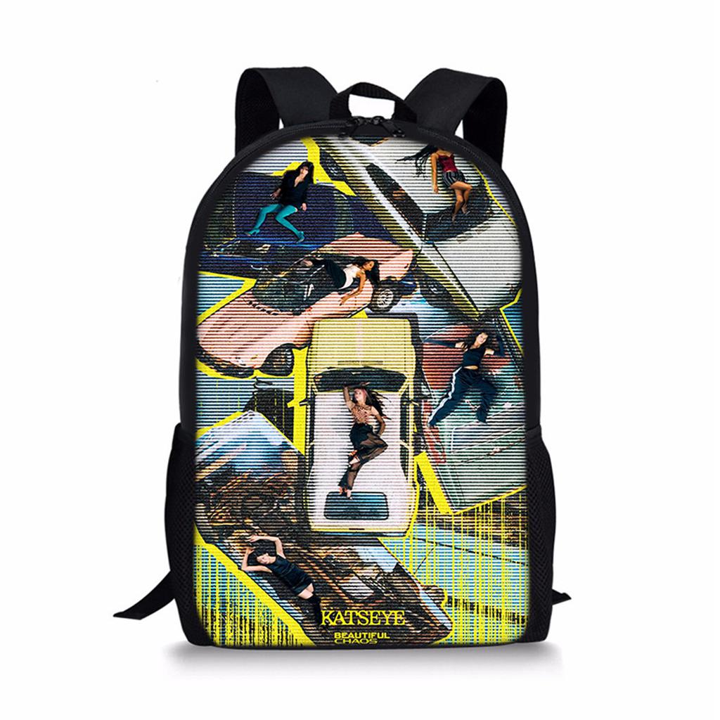 Popular Youthful Kpop Katseye Student School Bags Notebook Backpacks 3D Printed Oxford Waterproof Boys/Girls Travel Bags
