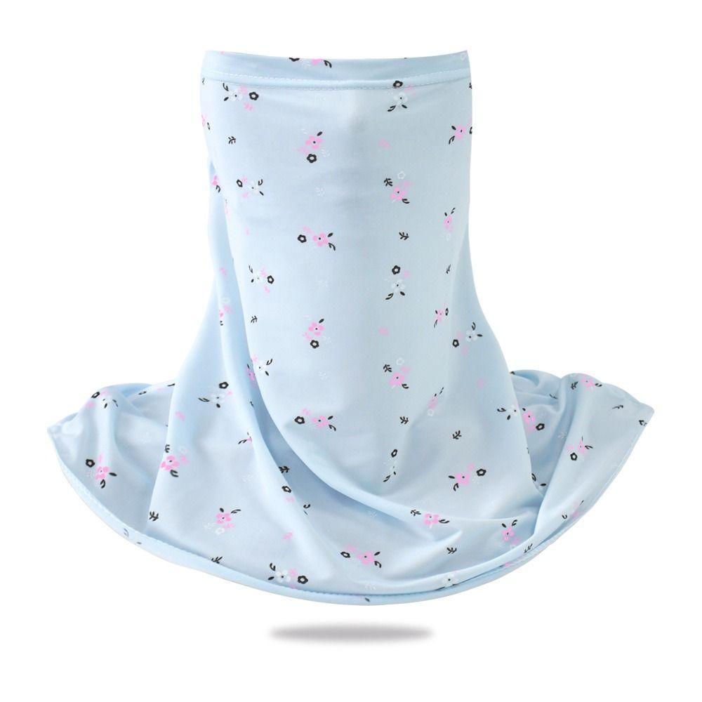 Traceless Ice Silk Sunscreen Mask Breathable Face Covering Daily Neck Cover  Sport