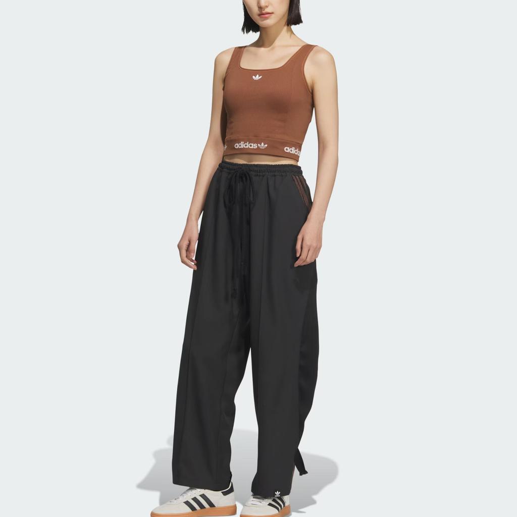 Adidas Originals SS25 Fashion Casual Sleeveless Sports Vest Women Tops Brown Soft-Brown KB6421