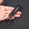 for Car Exquisite Carbon Fiber Keychain Auto Styling Custom Key Ring Mitsubishi Colt I200 Outlander Pajero Lancer Triton Jinxuan