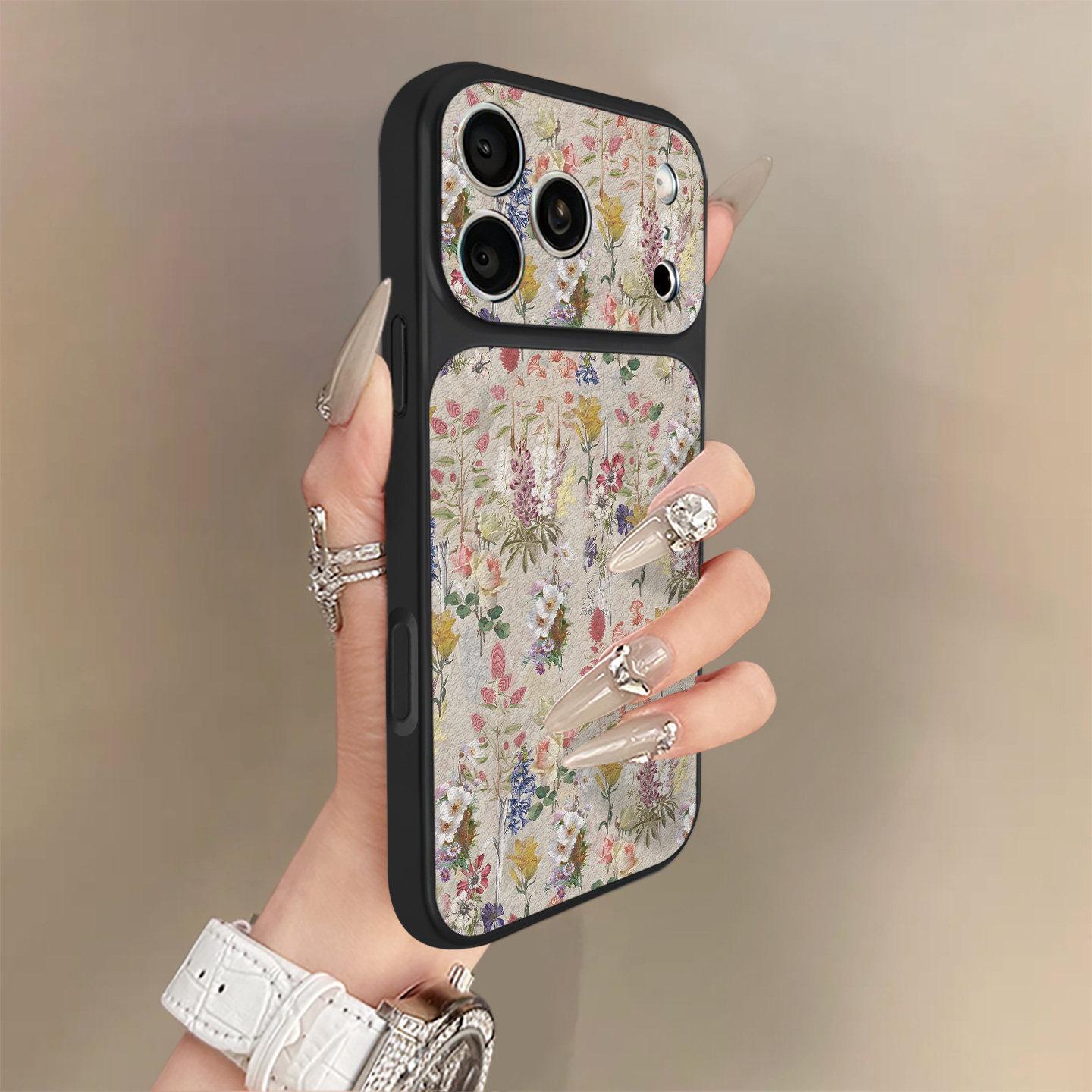 

Applicable to iPhone17promax mobile phone case everywhere, Apple s new niche leather case Apple 13