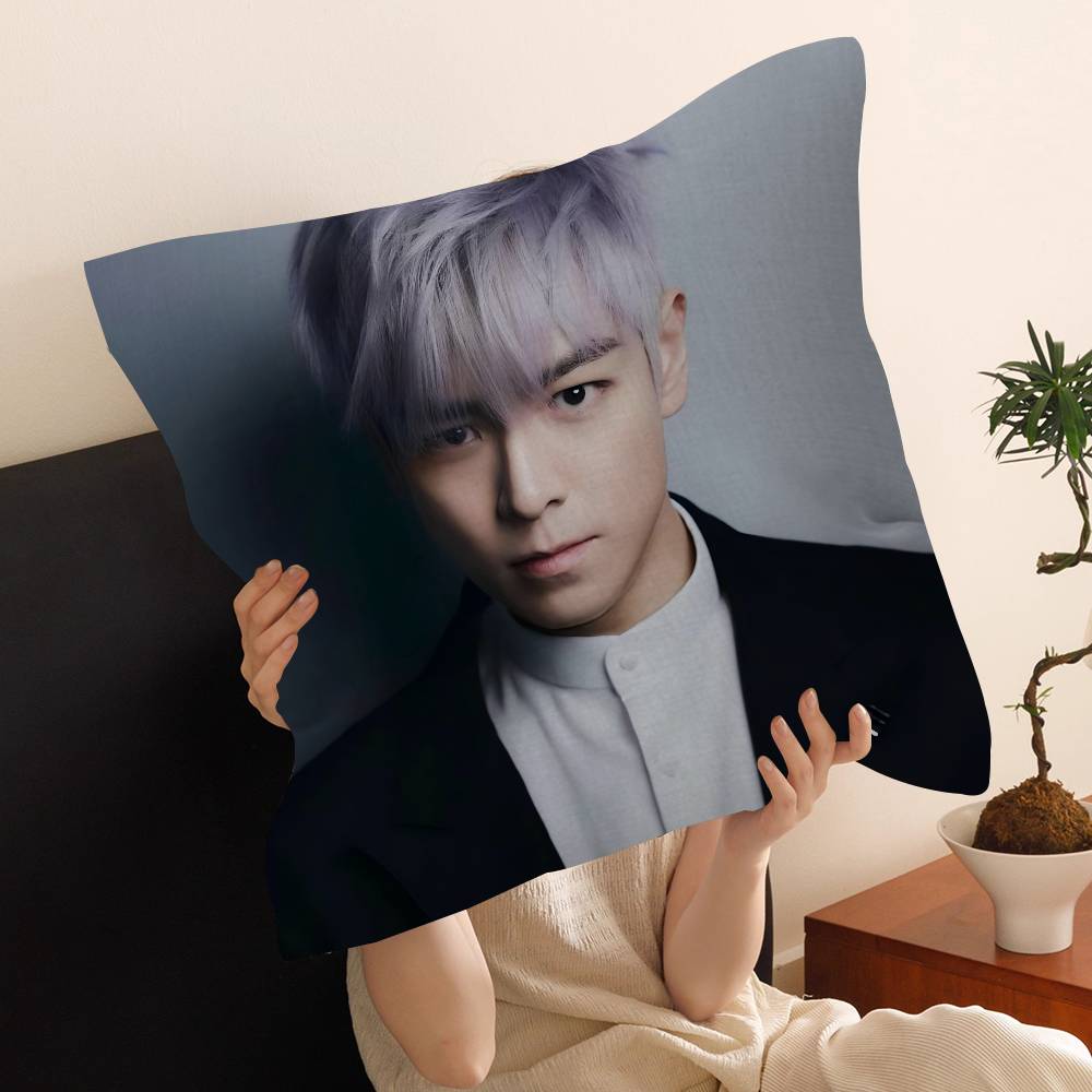 Korean Celebrity Singer T-TOP Pillow Cover Sofa Cushion Cover Home Room Decoration Children Gift