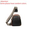 Fashion Color Stitching Cowhide Women Chest Bag Backpack Luxury Genuine Leather Multi-pocket Female Shoulder Crossbody Back Pack
