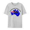 Australian Cattle Dog Flagga T-shirts Australisk Flagga T-shirt Smal Passform Ren Bomull Grupp T-shirts Klassisk Unisex