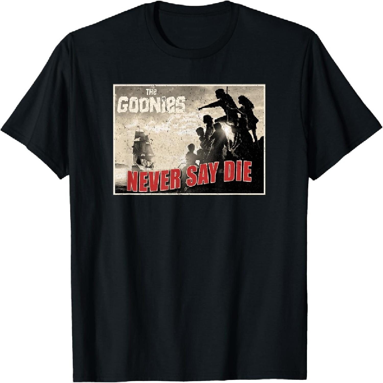 Never Say Die Vintage Poster T-Shirt(1) S