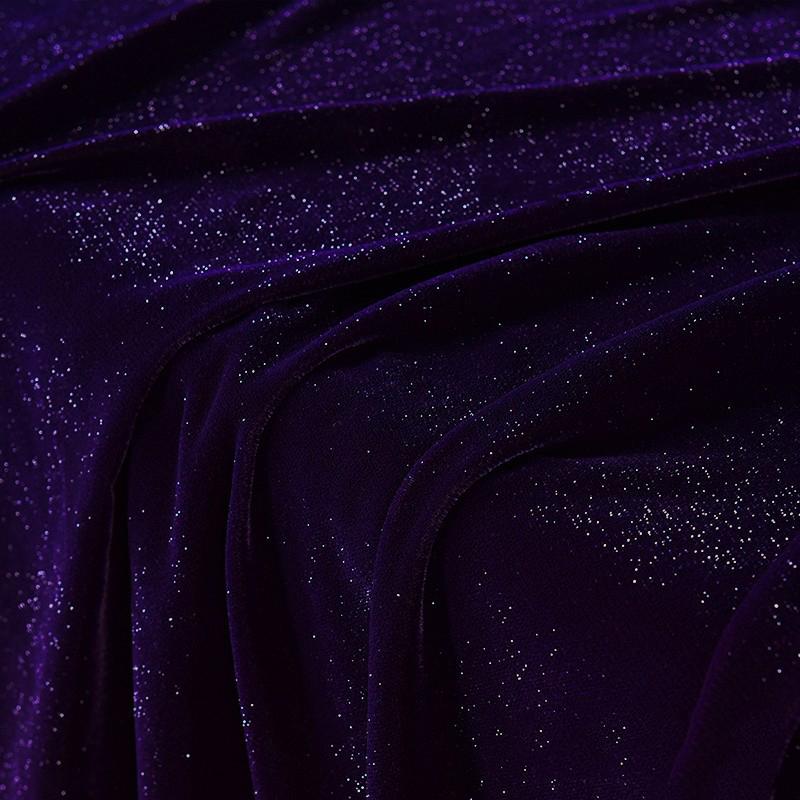 Velvet Fabric Glitter Starry Design Soft Smooth Non-Elastic Shiny Material DIY Sewing Wedding Dresses Banquet Gowns Cheongsam