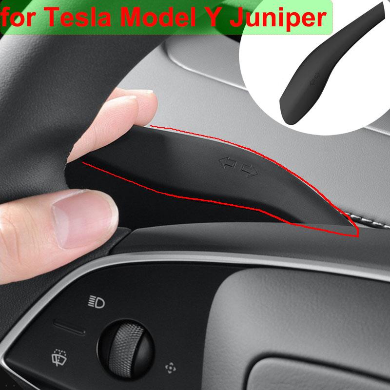 For Tesla Model Y L Juniper 2025 Gear Shift Cover Steering Lever Handle Protector Shifter Shell Knob Cover Launch YL Accessories