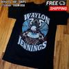Waylon Jennings Black Short Sleeve Cotton T-shirt Unisex S-5XL VN1737