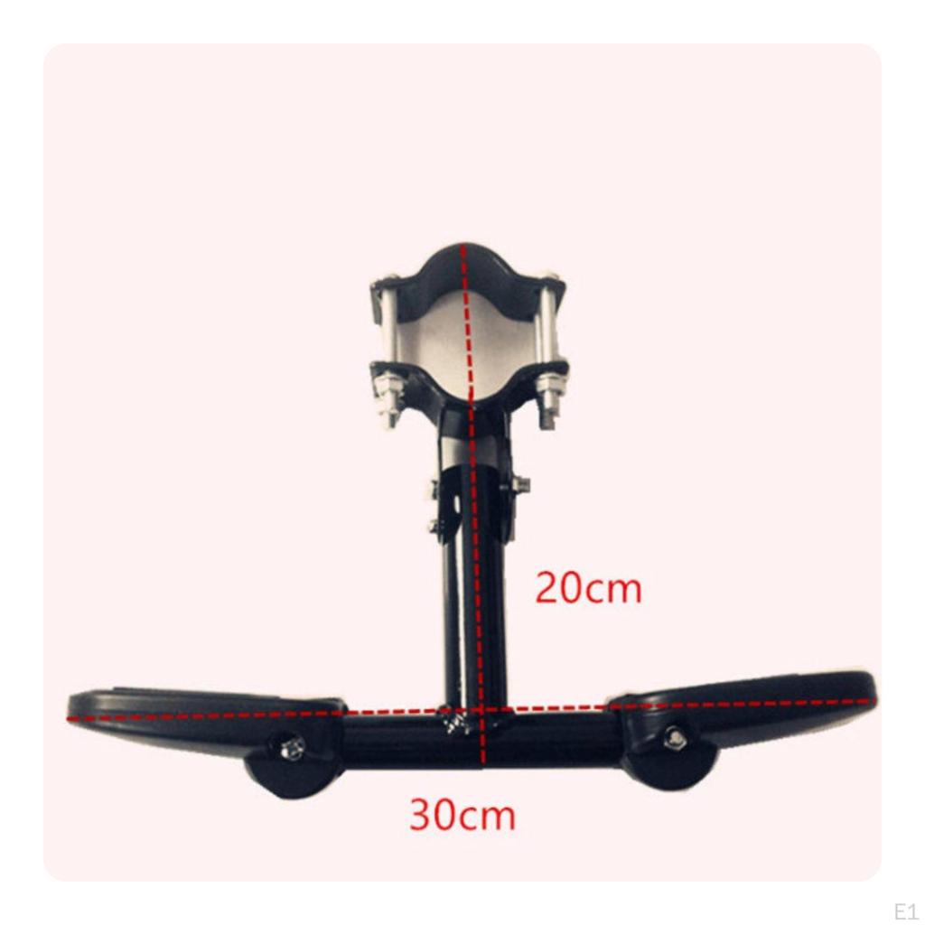 Folding Cycle Pedal Universal with Mounting Clamp AntiSlip Bike Pedals for Passengers,