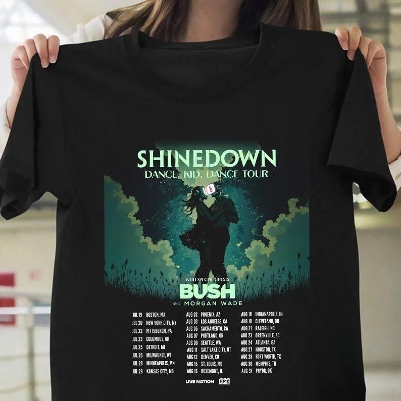 

SHINEDOWN BAND WITH Bush and Morgan Wade TOUR T Shirt Full Size S-3XL 4XL