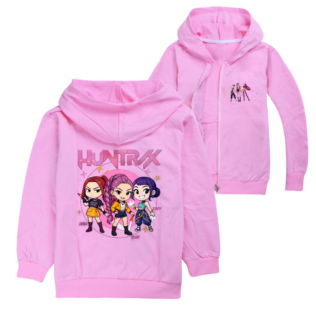 Girls Hoodies & Sweatshirts Kpop Demon Hunters Zipper Jacket Children's Hoodie