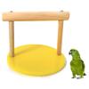 Pet Bird Parrot Wooden Table Stand Perch Cage Decor Gym Playground Play Toy