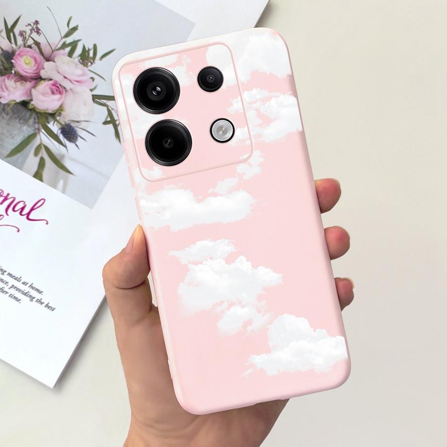 For Xiaomi Redmi Note 13 Pro 5G Phone Case Cow Print Checkered Pattern Soft Liquid Silicone Funda For Redmi Note 13 4G Pro+ Plus
