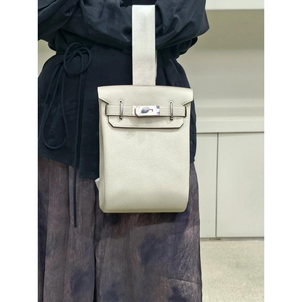 Neue weiche Leder Keli Tasche, Unisex Leder, Brusttasche, erste Schicht Rindsleder Pendler Schulter Schrägbandtasche 17CM