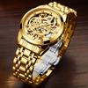 Tiannbu Tianbo Automatic Mechanical Men'S Watch Luminous Waterproof Steel Belt Butterfly Buckle Tourbillon Watch Men