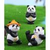 4 Pcs Panda Miniature Decor Items Set for Unique Gift,Home,Living Room,Office,Restaurant Decor,Showpiece,Perfect Valentine Decoration Items