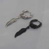 Korean Gift Zinc Zinc Alloy Men Fashion Jewelry Feather Hoop Earrings Stainless Steel Cross Stud Earrings