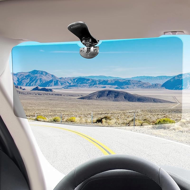 Sun Visor For SUV, Sun Visor Extender For Car Easy To Tall, UV400 Anti-Glare Protects From Glare, UV Rays, Snow Blindness For Safe Driving, Universal
