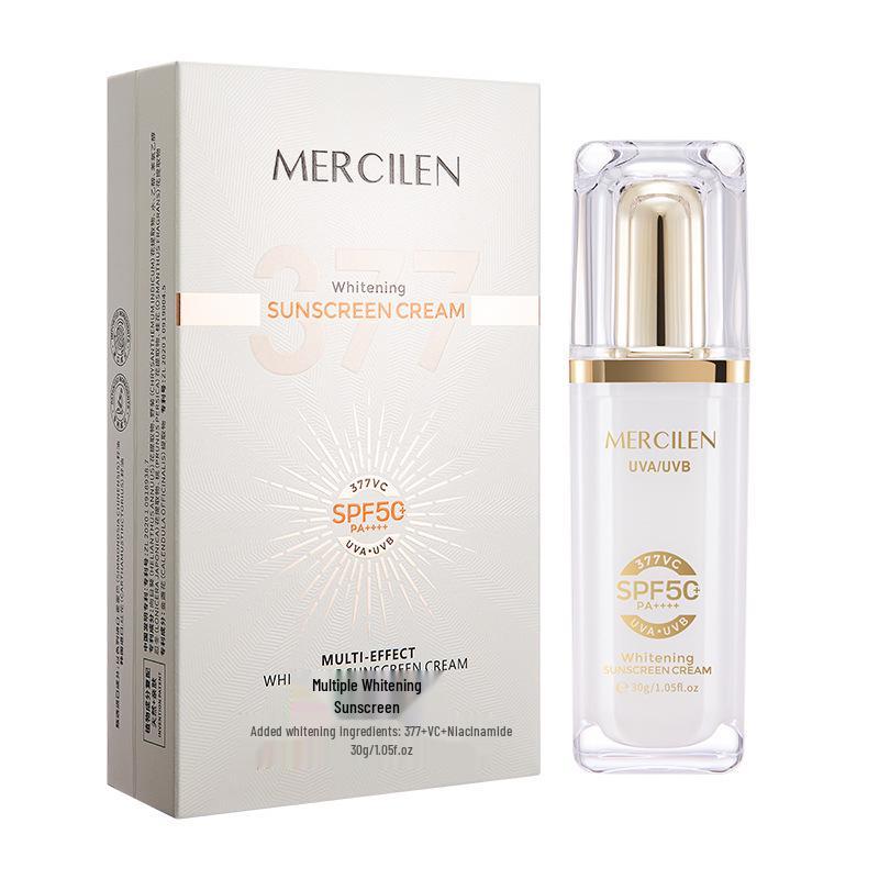 Mengxi Lan 377 SPF50+ Whitening Sunscreen for Military Training: UV Protection Lotion for Men and Women