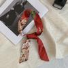Long silk scarf, new thin and narrow decorative scarf, multi-purpose headscarf, headband, hair tie, bag streamer, gift box strap.
