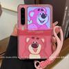 Applicable Huawei PuraX Collection Folding Phone Case Ppocket Winnie Bear Strawberry Bear MagicVFlip Mickey Hand Rope Xiaomi MIXFlip Samsung ZFlipins