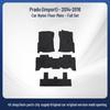 Detachable Black Nylon Floor Mats, Dirt-Resistant, Fit Toyota Prado 2014-2016.