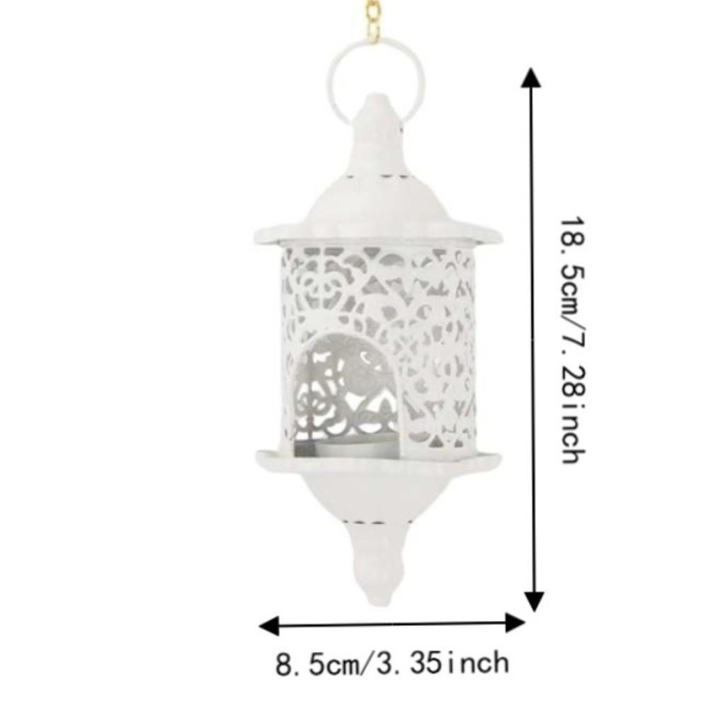 Metal Decorative Candle Holder 7.28x3.35in Moroccan Candle Holder Porch Decoration