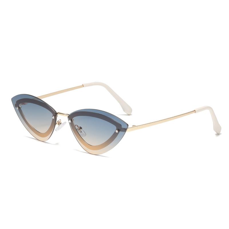 Fashion Cat Eye Sunglasses Simple Elegant Design Lightweight Comfortable Versatile Unisex Sunscreen Sunglasses 3863