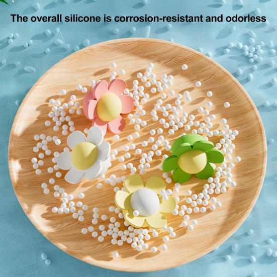 2 ks Silikonový přepadový kroužek do dřezu Snadná instalace Zátka odtoku vany Květinový tvar Zátka přepadu dřezu Hotelové lázeňské příslušenství