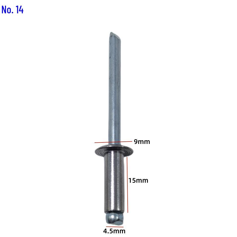 Universal Car Side Window Speaker Rivet - Iron Aluminum Three-Pronged Pull-Through Flowering Design