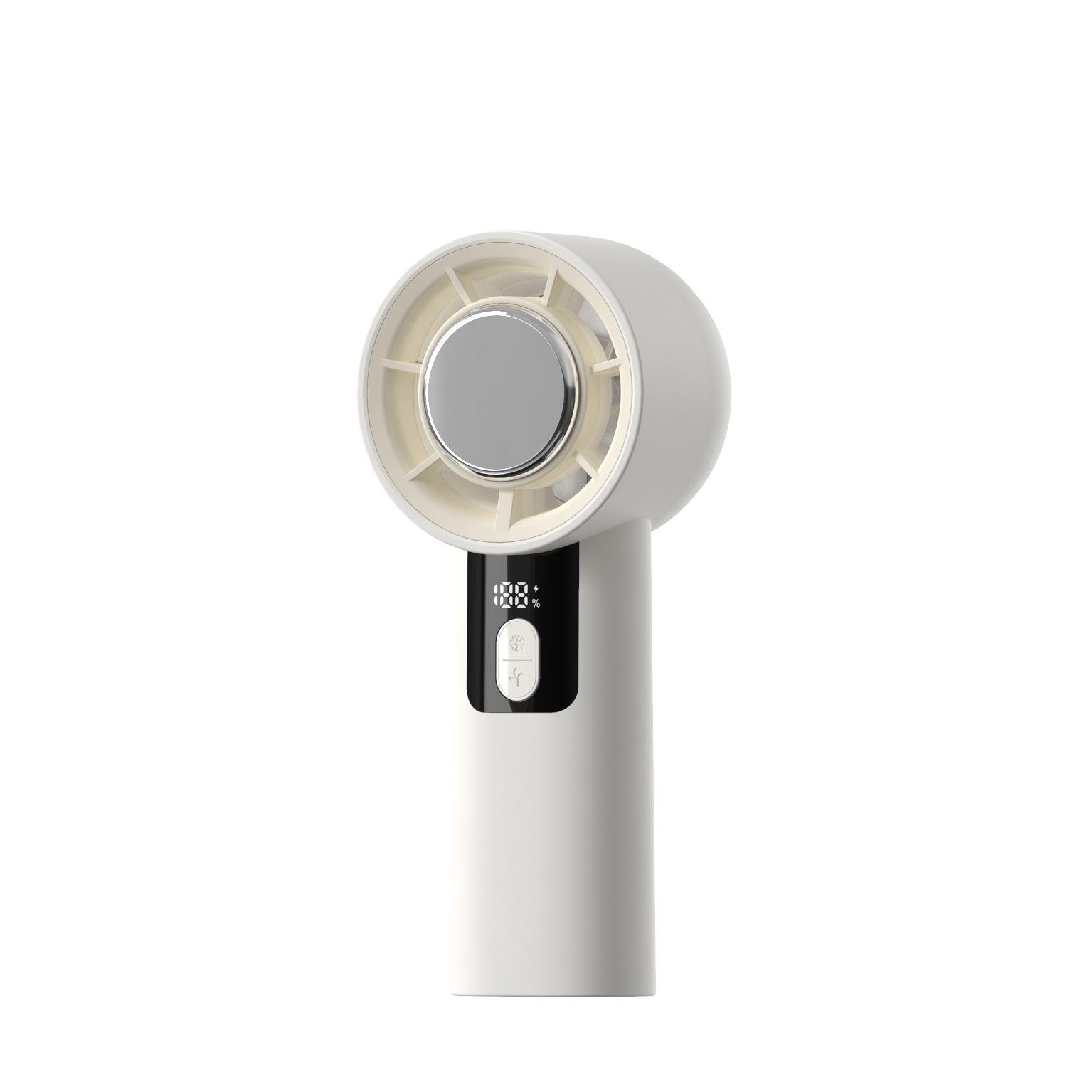 2025 Portable High-Speed Mini Fan with Digital Display and USB Charging 58x165x55mm
