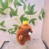 Blow Bubble Capybara Keychain Top Persimmon Kids Backpack Hanging Doll Plush