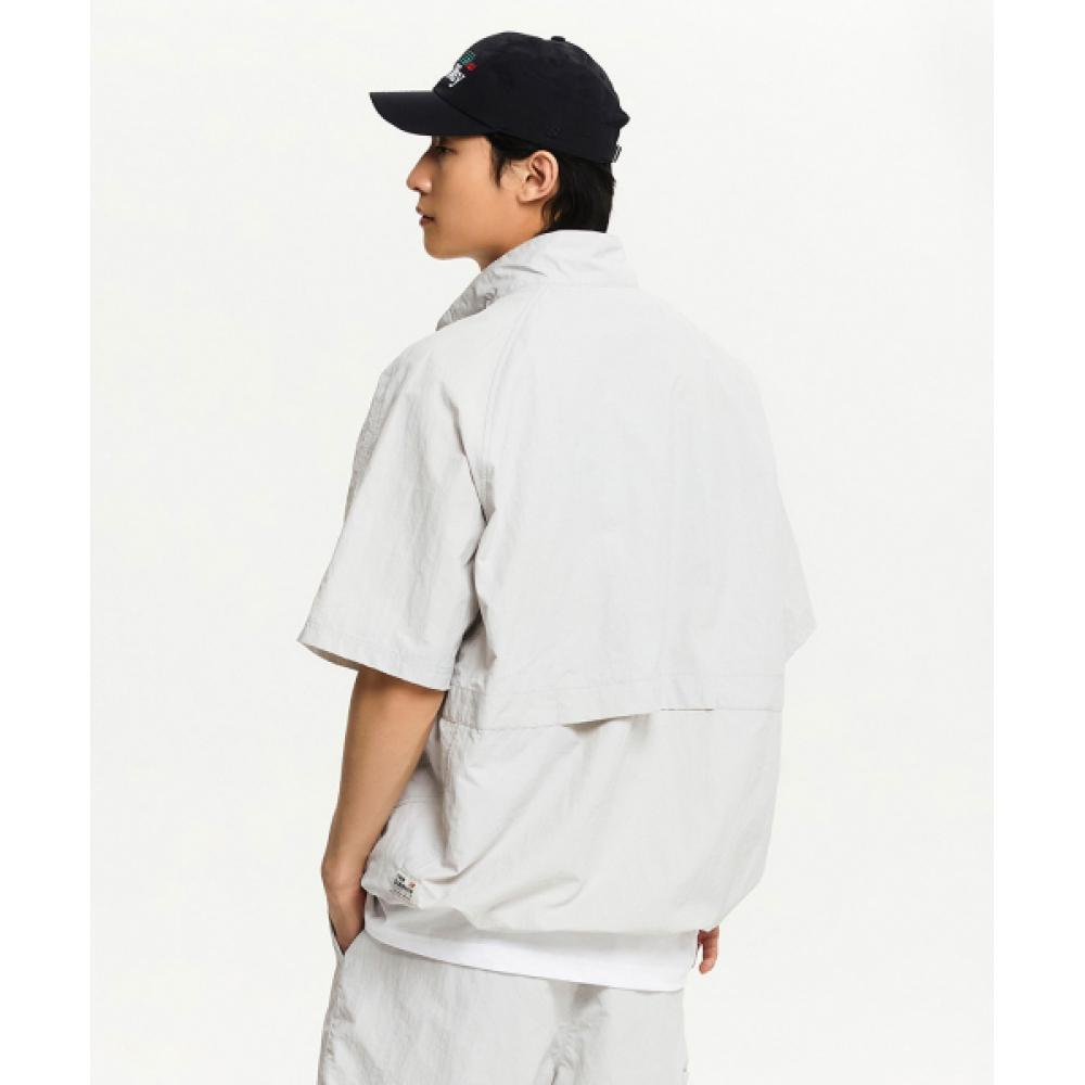 New Balance NBNAE21023 UNI ESS Heritage Short Sleeve Anorak L GRAY