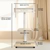 Mobile TV Cart ,Floor Rolling TV Stand with Wheels for 26-75 Inch TVs Up To 99 Lbs, TV Stand with Swivel and Height Adjustment