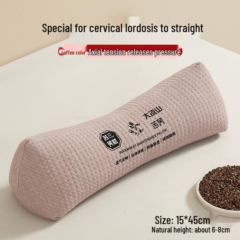 Rhomboid Triangle Buckwheat Hull Cervical Pillow - Adult Neck Support for Home and Office Nap