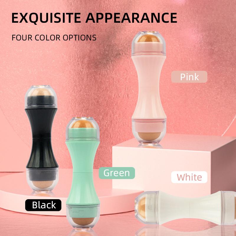 Natural Volcanic Face Roller Absorbing 2 in 1 Oil Control Matte Makeup Skin Care Tool Facial Cleaning Oil Absorption Roller Ball