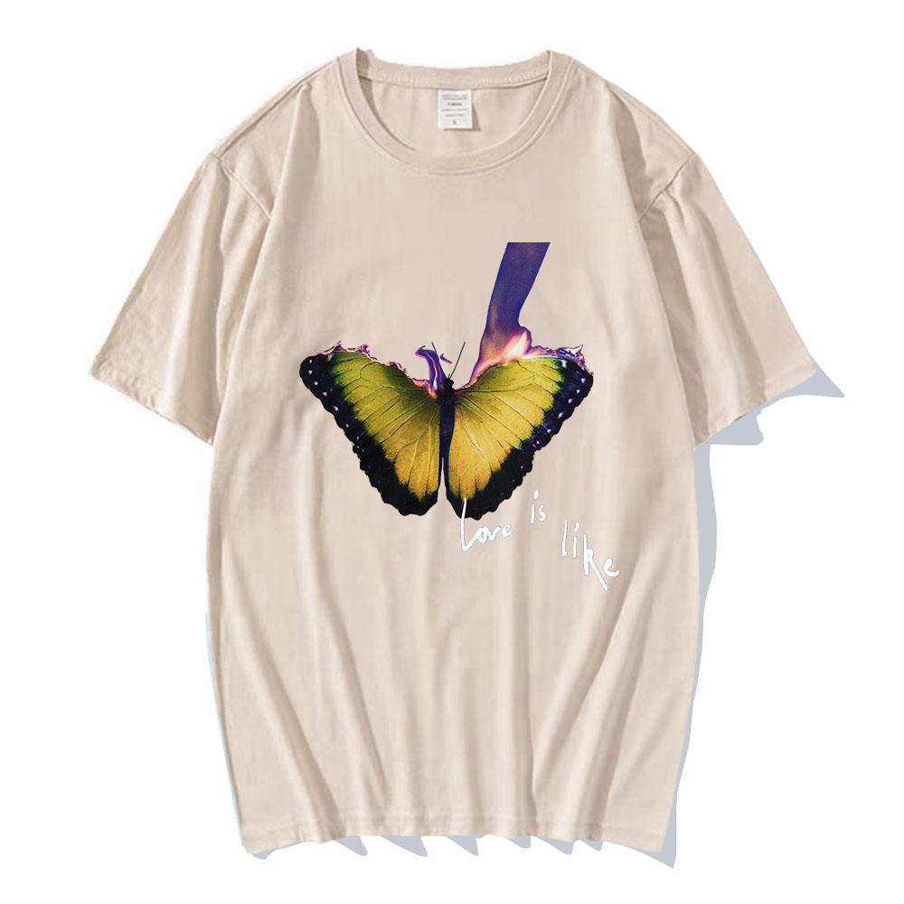 MAROON 5 Love Is Like Tour T-shirt Album Graphic Printing Tshirts Grunge Fashion Unisex Streetwear Cotton Summer Men T Shirt Top